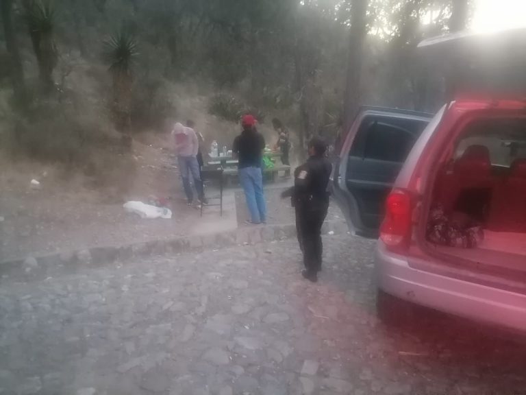 Detenidos por hacer carne asada al interior del bosque