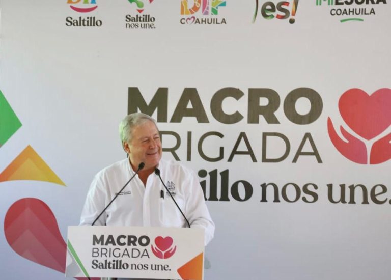 Realizan Macrobrigada “Saltillo Nos Une” para familias saltillenses