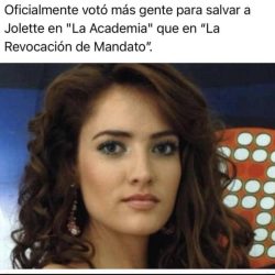 Viral. Con memes señalan que consiguió más votos Jolette
