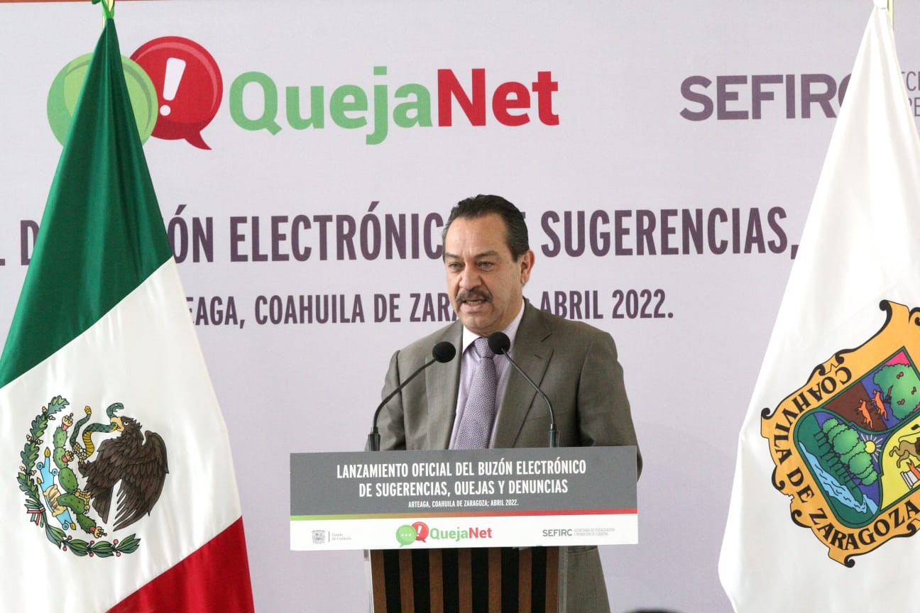 Coahuila Apertura Buzón Electrónico QuejaNet