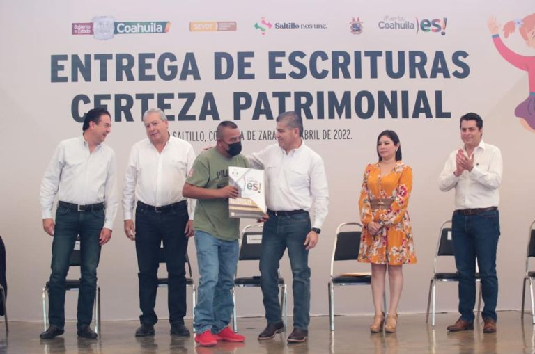 Tranquilidad, estabilidad y certidumbre para más familias de Coahuila con escrituración: MARS