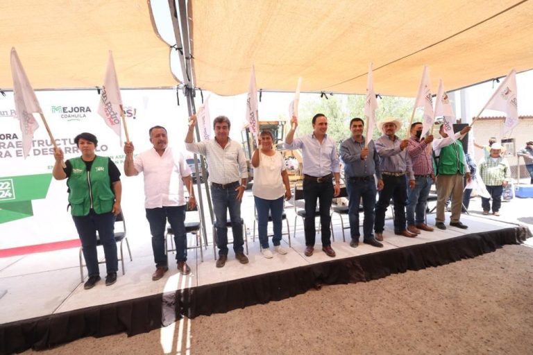 Con Mejora Coahuila inician pavimentos en ejidos