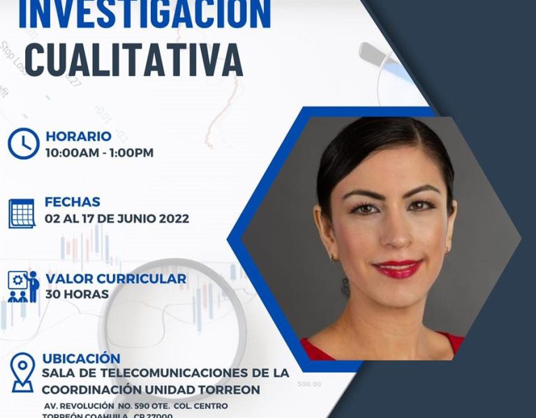 Invita UA de C al curso “Investigación Cualitativa”