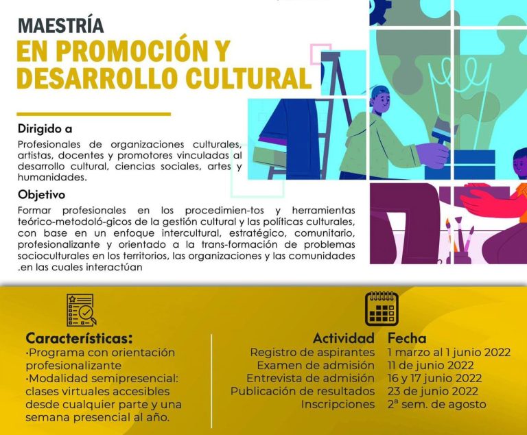 Cursa en la UA de C la Maestría en Promoción y Desarrollo Cultural