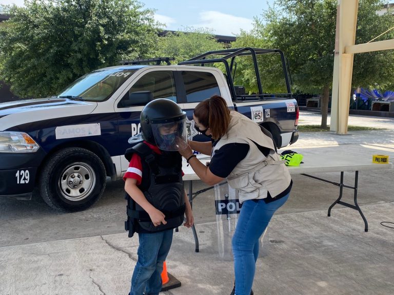 Policía de Ramos Arizpe retoma pláticas de prevención del delito en escuelas