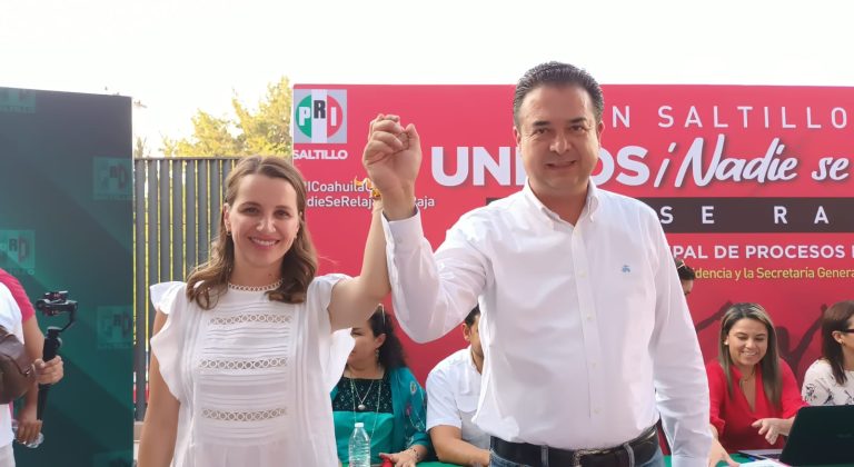 Se registran Jaime Bueno y María Bárbara Cepeda para renovación de titulares del Comité Municipal del PRI Saltillo