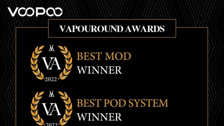 Alcanzando nuevas alturas, VOOPOO ganó 3 premios en el Séptimo Premio Anual Vapouround