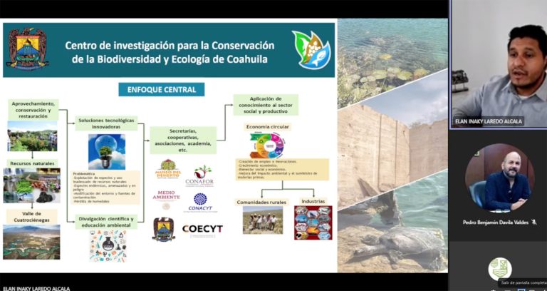 Expone investigador del CICBEC medidas de conservación y sustentabilidad del valle de Cuatro Ciénegas, Coahuila