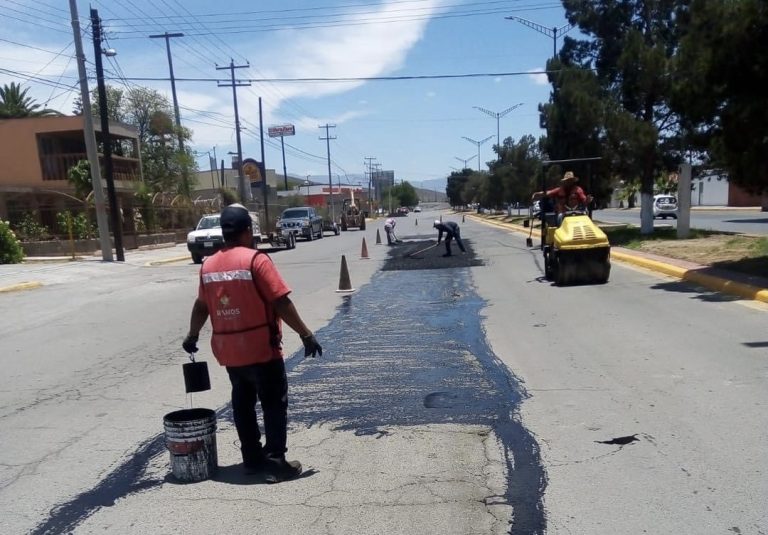 Han cubierto más de 60 mil metros cuadrados de bacheo en Ramos Arizpe