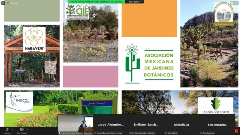 Participa CIJE de la UA de C en panel organizado por la American Public Gardens Association