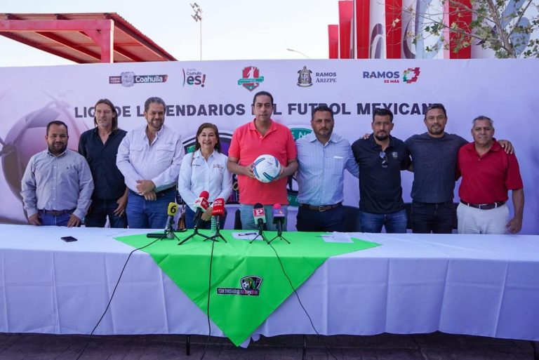 Anuncia Chema Morales la Liga de Legendarios del Fútbol Mexicano en Ramos Arizpe