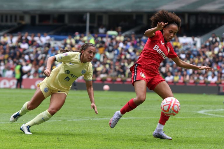 Fiesta en el Azteca, América Femenil se impone al Bayer Leverkusen