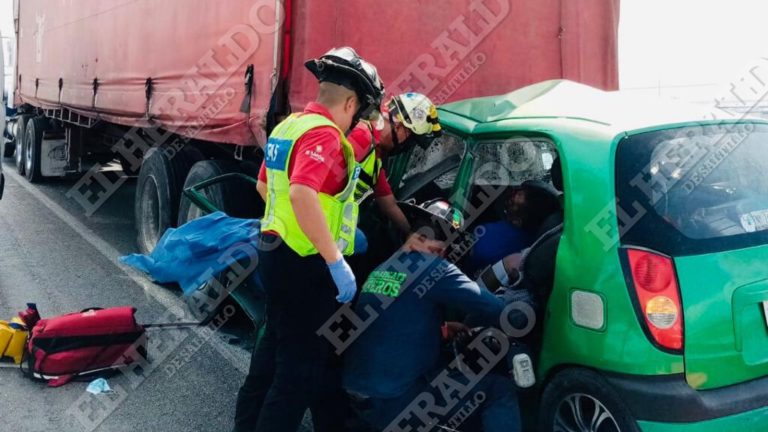 Muere tras días de agonía; chocó por alcance en la Saltillo-Monterrey