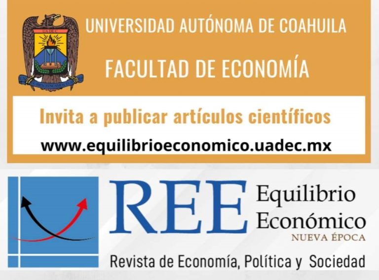 Publica tus artículos en la revista “Equilibrio Económico”