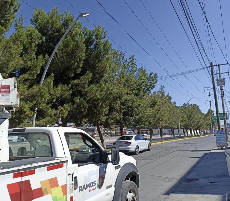 Se han rehabilitado más de dos mil luminarias en zona urbana de Ramos