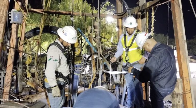 Avanza con lentitud bloqueo de filtración de agua en mina de Sabinas