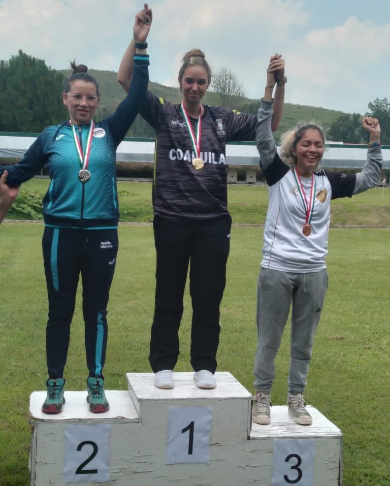 Obtiene coahuilense Eréndira Barba tercer lugar en Nacional de Tiro Olímpico