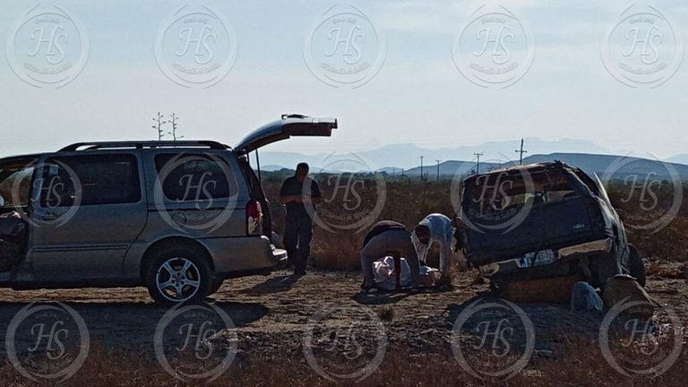 Pierde la vida al volcar su camioneta sobre la Monclova