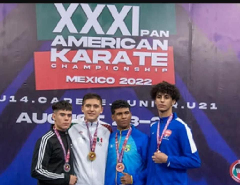 Se corona coahuilense Isaac Muñoz en Panamericano de Karate