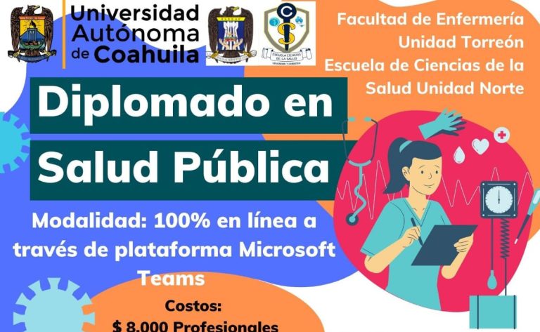 Inscríbete en el Diplomado en Salud Pública que ofrece la Escuela de Ciencias de la Salud UN