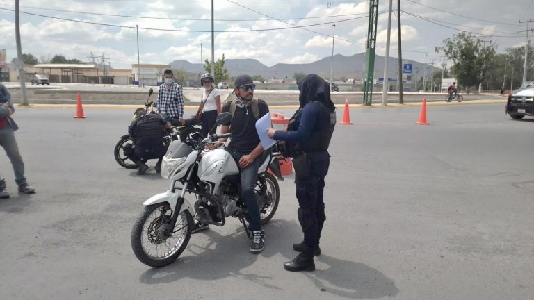 Operativos de seguridad a motociclistas se reanudan en Ramos Arizpe 