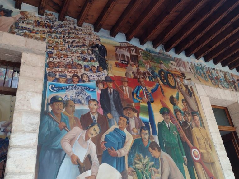 Plantean remozar mural de Elena Huerta en el CECUVAR tras sufrir algunos daños