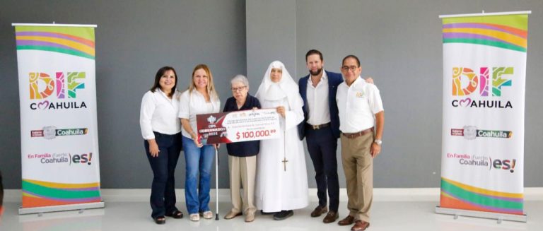 Sociedad y estado, juntos por ‘AMA’: entregan donativos DIF Coahuila y Algodoneros de Unión Laguna