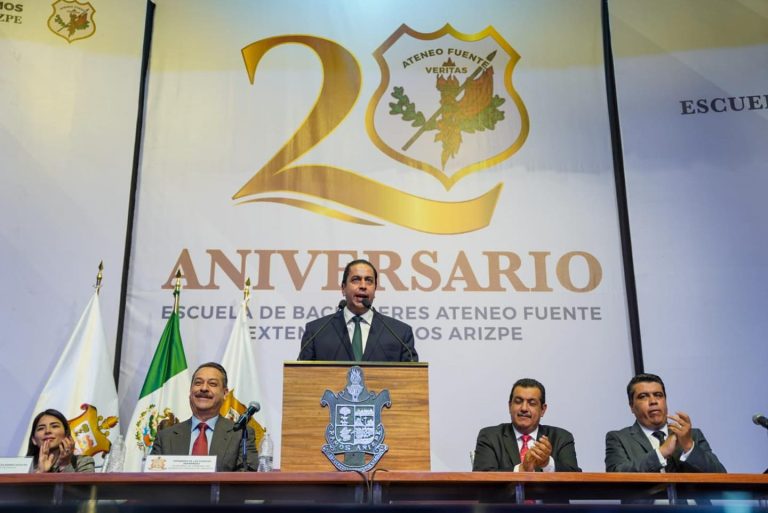 Celebra Municipio de Ramos Arizpe sesión solemne de cabildo por vigésimo aniversario de Ateneo Fuente 