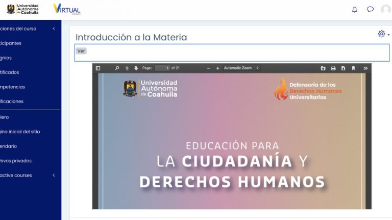 Cursan más de 2 mil 700 universitarios de la UA de C la materia “Educación para la Ciudadanía y Derechos Humanos”