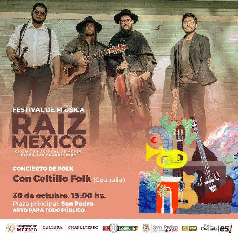 Arranca en Coahuila el programa ‘Circuito Nacional de Artes Escénicas Chapultepec: Música Raíz México’   