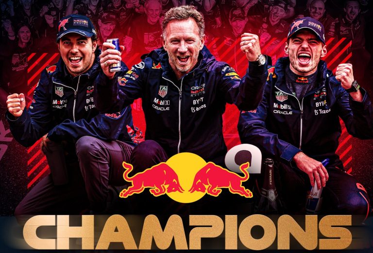 Checo Pérez y Max Verstappen conquistan el campeonato de constructores para Red Bull