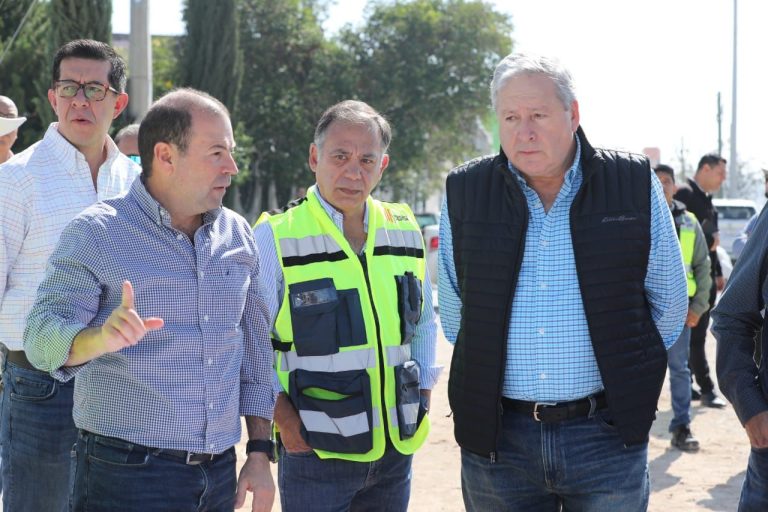 Supervisa Chema Fraustro avance del sistema Pluvial La Herradura