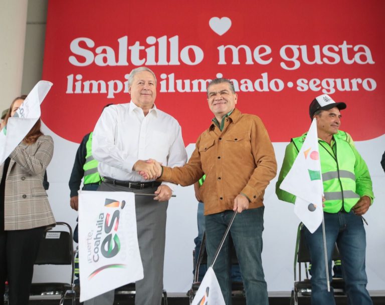 El gobernador Miguel Riquelme y el alcalde José María Fraustro ponen en marcha el programa ‘Saltillo Me Gusta’