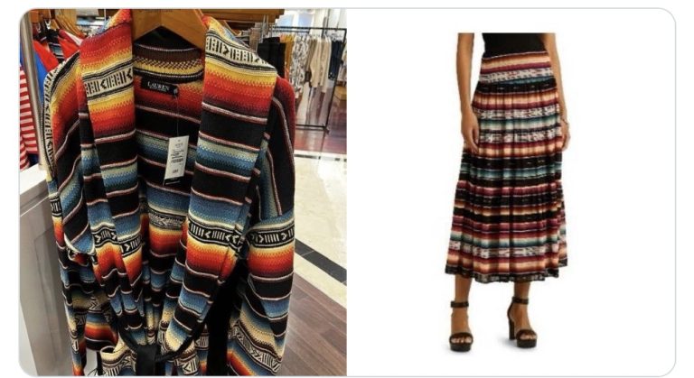 Ralph Lauren plagia el Sarape de Saltillo