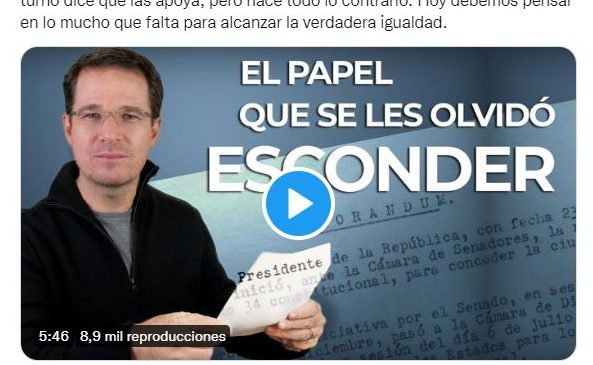 Ricardo Anaya critica la falta de apoyo a las mujeres en el gobierno de Andrés López