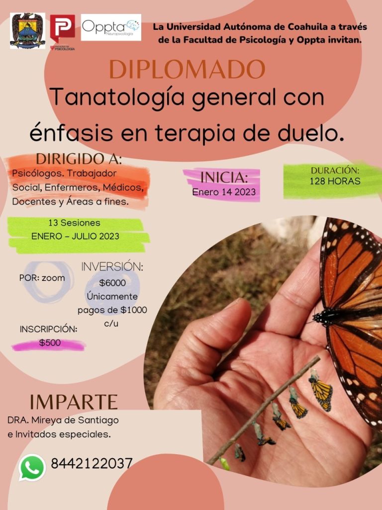 Invita UAdeC a cursar el diplomado en Tanatología General con Énfasis en Terapia de Duelo