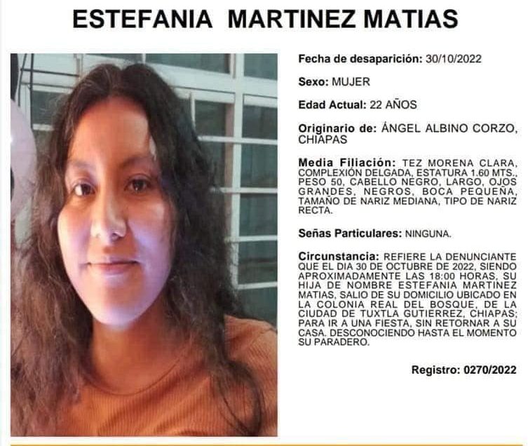 Tras seis días desaparecida, encuentran muerta a estudiante