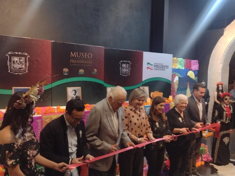 Inauguran altar de muertos en Museo de los Presidentes Coahuilenses