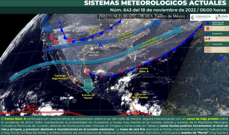 Ingresa nuevo frente frío a Coahuila