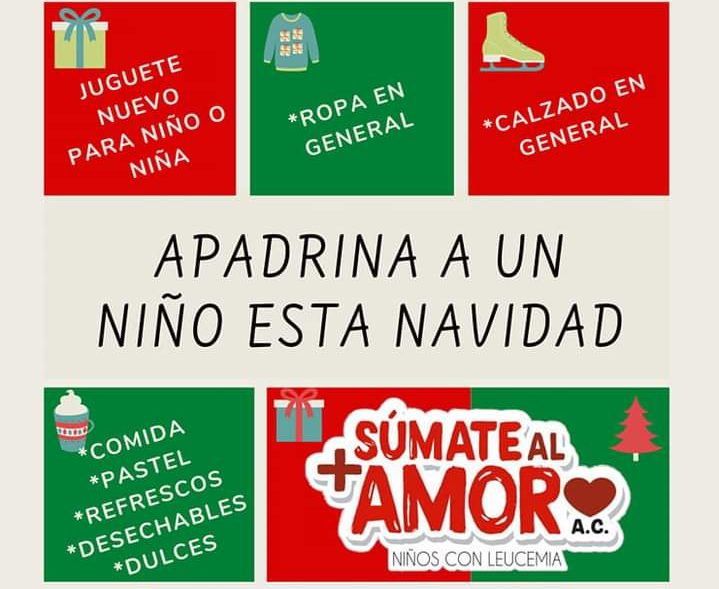 Inicia Niños con Leucemia campaña “Apadrina a un niño en esta Navidad”
