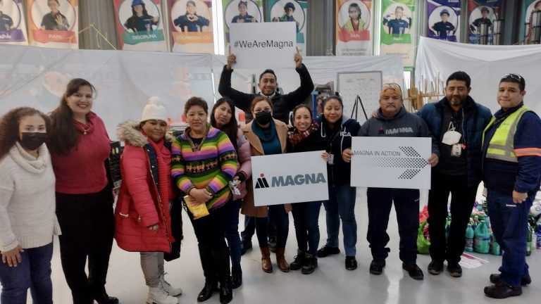 Magna Estampados entrega donativo a Guerreras por la Vida 