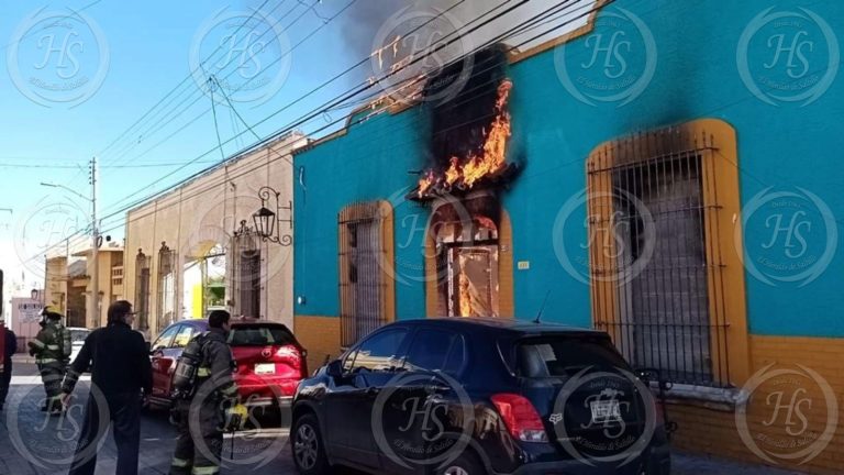 Se incendia bar “Patio Azul” en el Centro de Saltillo