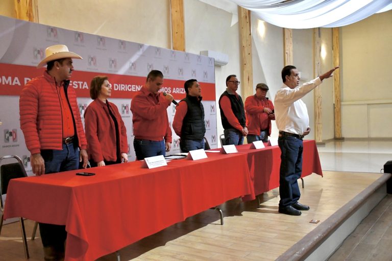 Toma protesta nuevo secretario general municipal de la CNOP en Ramos Arizpe 