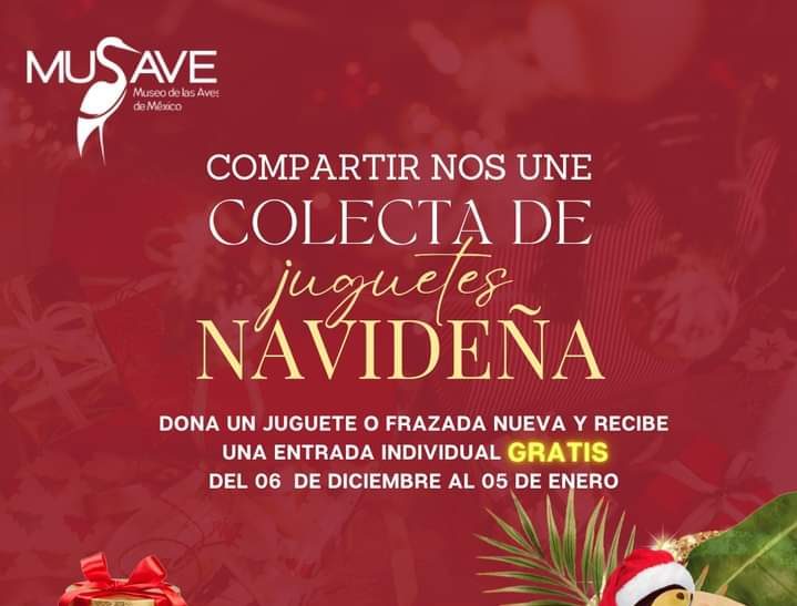 Cambia Museo de las Aves juguetes y frazadas nuevos por entradas gratis