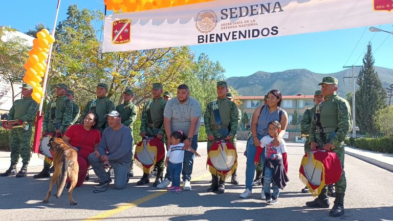 Disfrutan saltillenses de paseo dominical en el 69 Batallón de Infantería