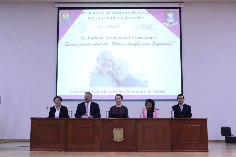 Inauguran la Sexta Jornada Académica Internacional “Envejecimiento Saludable: Retos y Desafíos para Enfermería” en la Unidad Torreón