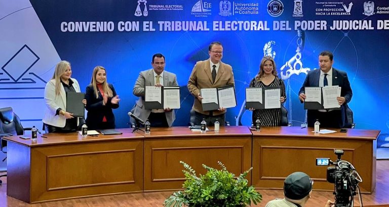 Firman convenio de colaboración Facultad de Jurisprudencia y Tribunal Electoral del Poder Judicial de la Federación