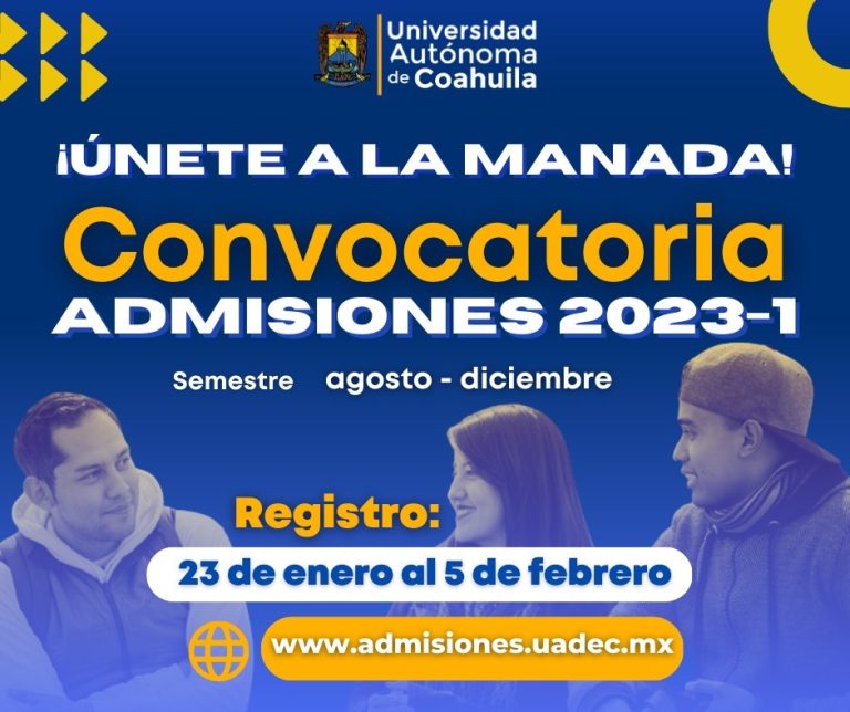 A partir del 23 de enero abre UA de C registro para aspirantes del semestre agosto-diciembre 2023