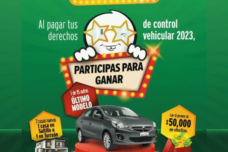 Aprovecha las promociones en control vehicular y participa para ganar increíbles sorpresas, en Coahuila