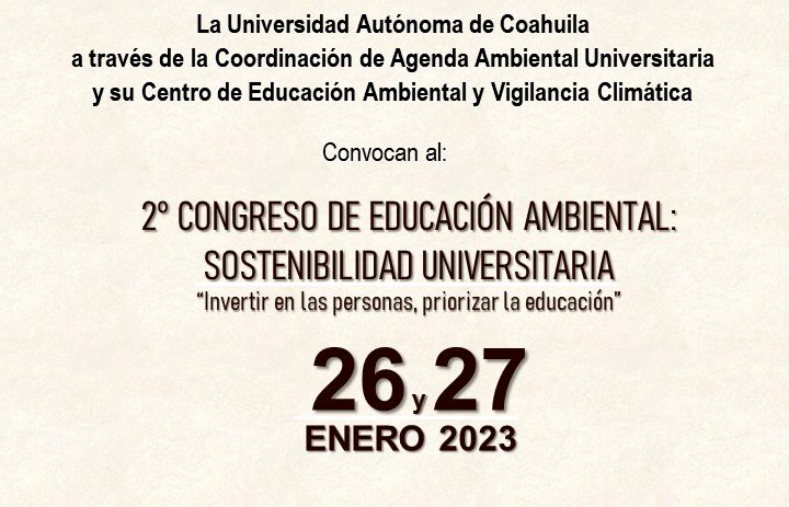 Participa como ponente en el Segundo Congreso de Educación Ambiental: Sostenibilidad Universitaria